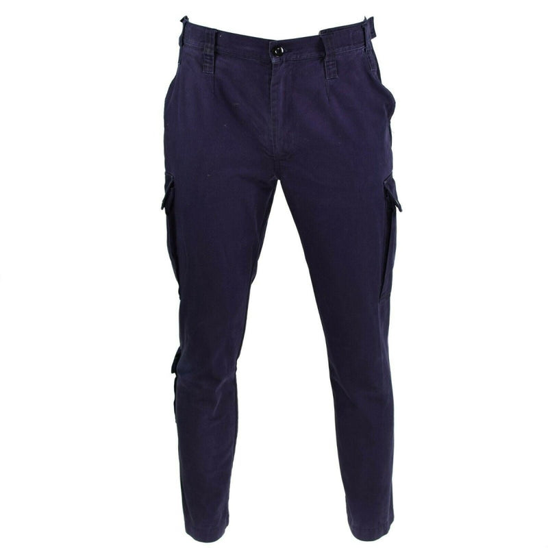 Pantalones del ejército holandés genuino combaten pantalones de misión táctica militar azul