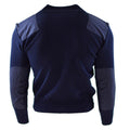 Genuino jersey del ejército holandés Jumper azul suéter militar Oficial de cuello redondo