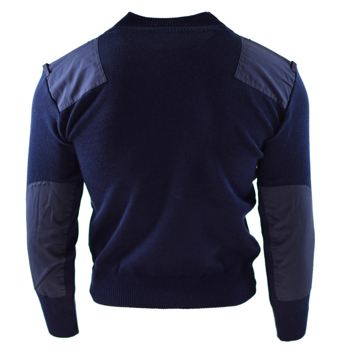 Genuino jersey del ejército holandés Jumper azul suéter militar Oficial de cuello redondo
