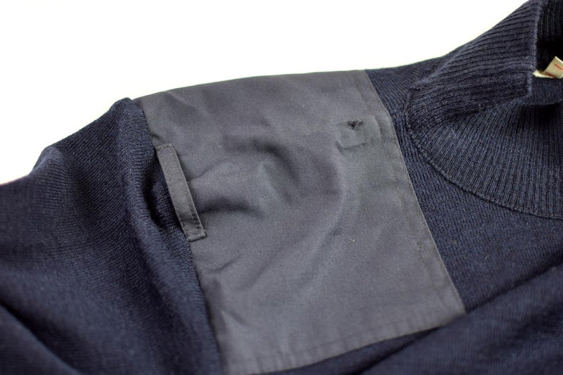 Genuine Dutch army pullover Blue Jumper Military Sweater Round Neck Officer - GoMilitar