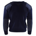 Genuino Sétero del Ejército Holandés Jumper Blue Military Jugar Oficial de cuello redondo