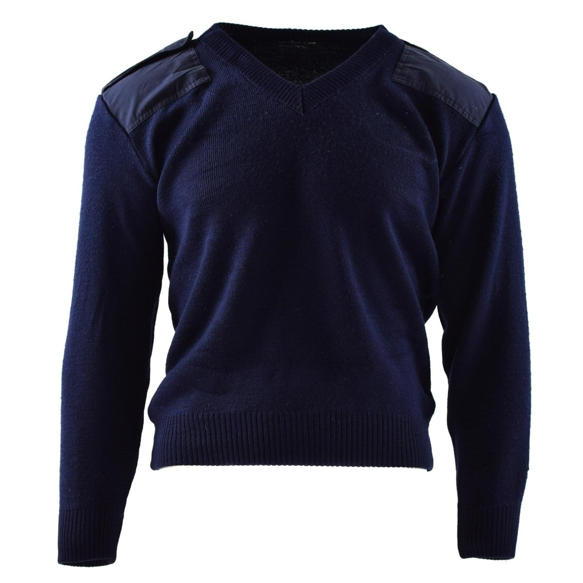 Genuino Sétero del Ejército Holandés Jumper Blue Military Jugar Oficial de cuello redondo