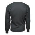 Genuino Sweater del ejército holandés Comando Comando de comando jersey en V jerente oscuro verde