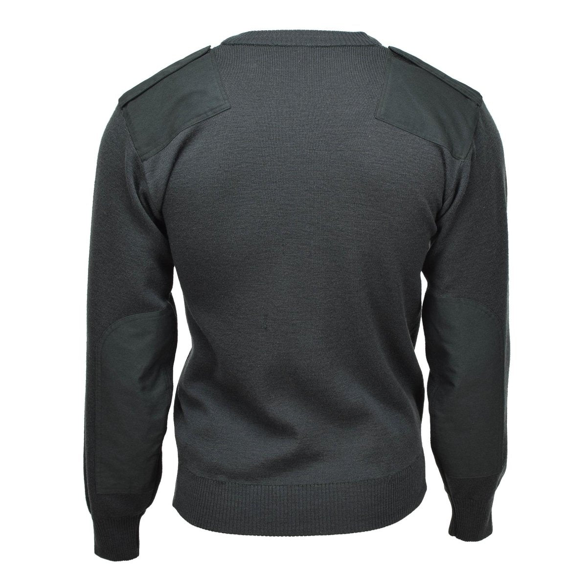 Genuino Sweater del ejército holandés Comando Comando de comando jersey en V jerente oscuro verde