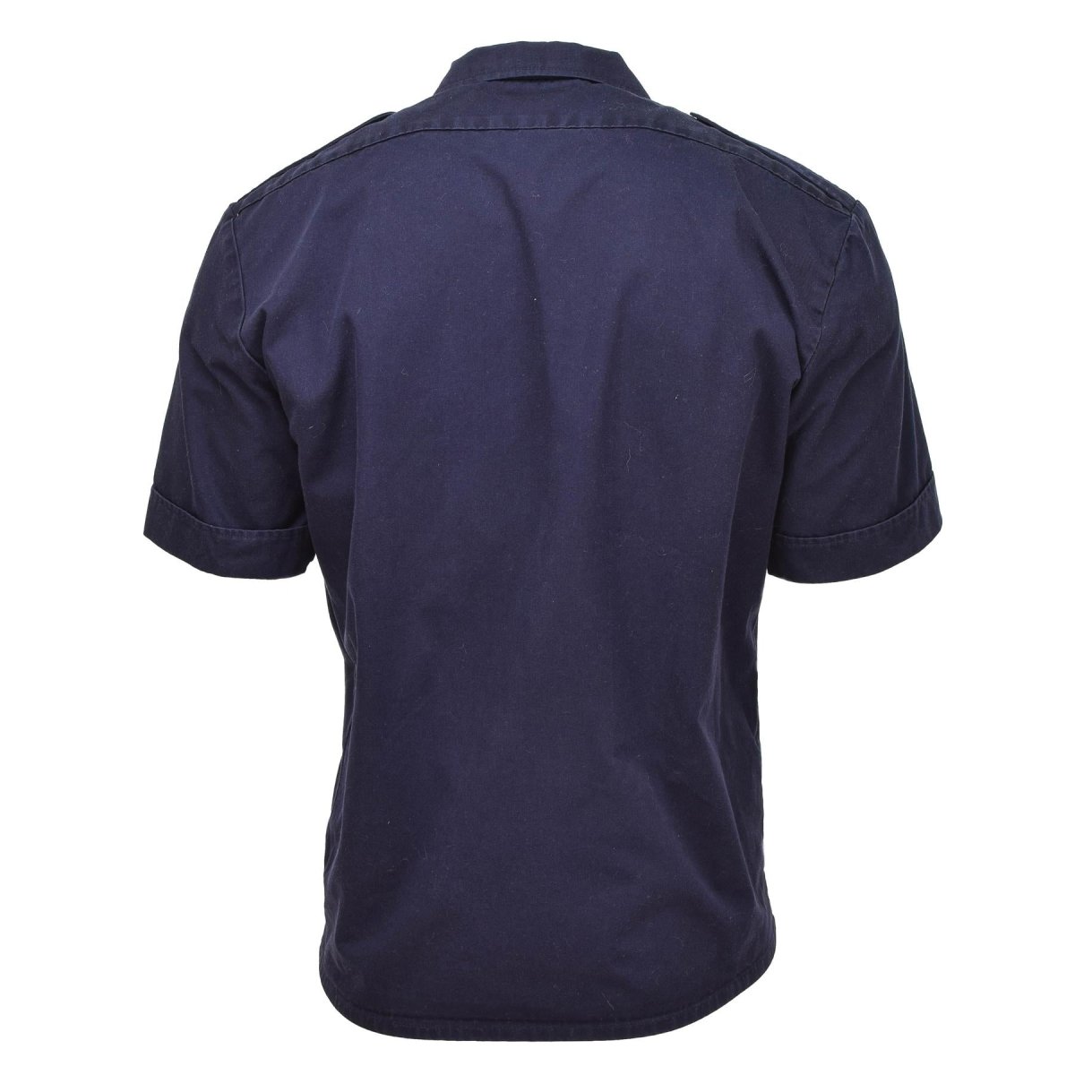 Camisas militares holandesas genuinas mangas cortas Botoned Blue Surplus