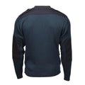 Genuino excedente militar holandés Troyer Troyer Portrover cálido trimestre zip azul suéter
