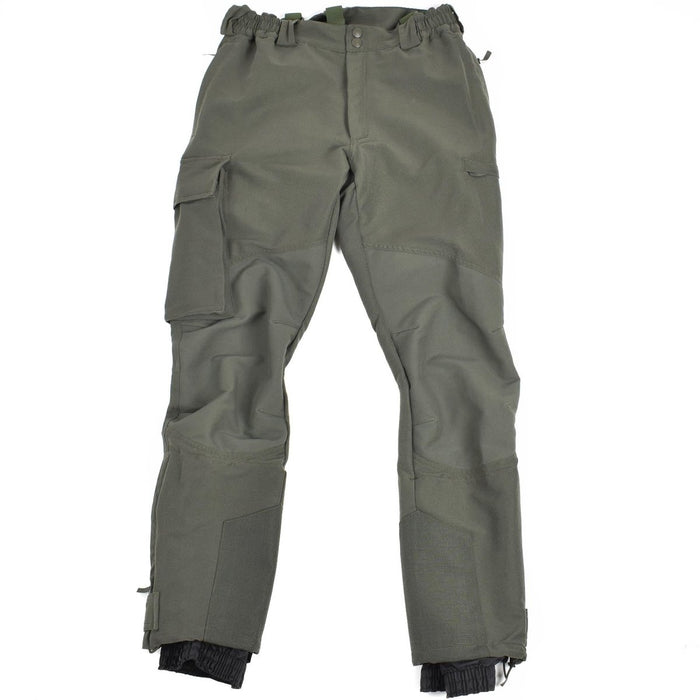 Pantalón original alpino del ejército francés O.D con protección de tobillo y tirantes NUEVO - GoMilitar
