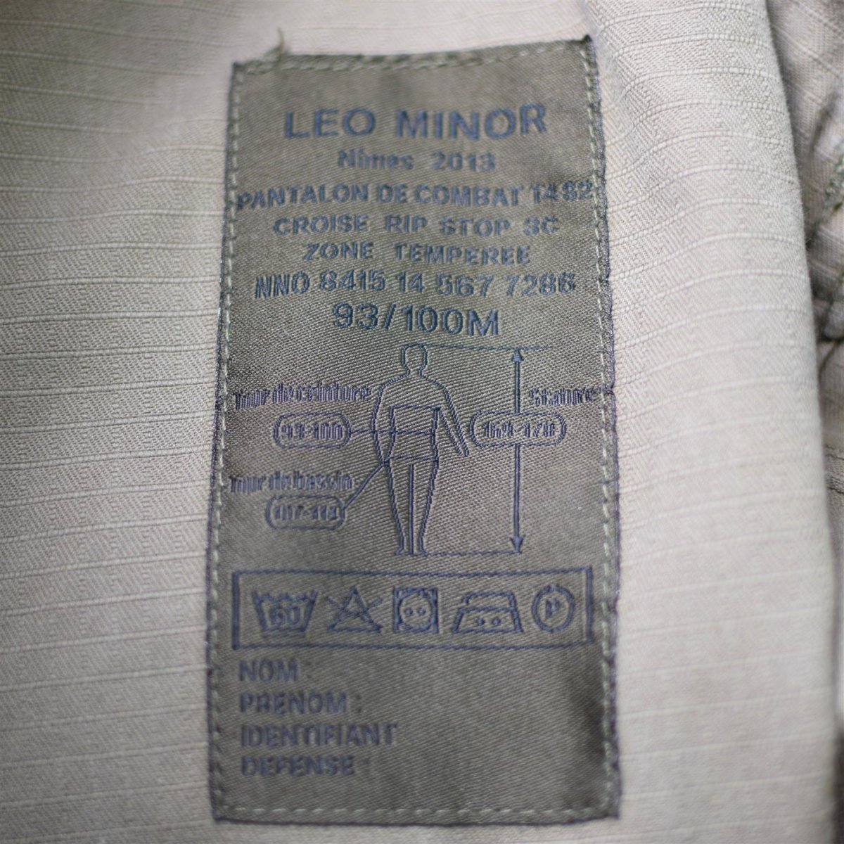 Pantalones de combate genuinos del ejército francés Felin CCE CAMO T4 pantalones RIPSTOP
