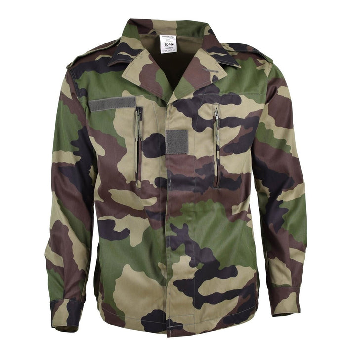 Auténtica chaqueta de combate F2 del ejército francés fatiga CE camuflaje militar - excedente de emisión NUEVO - GoMilitar