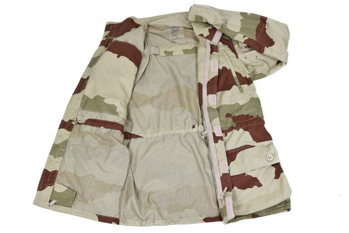 Parka genuina del ejército francés Feline T4 S2 chaqueta de combate Desert camo militar NUEVO - GoMilitar