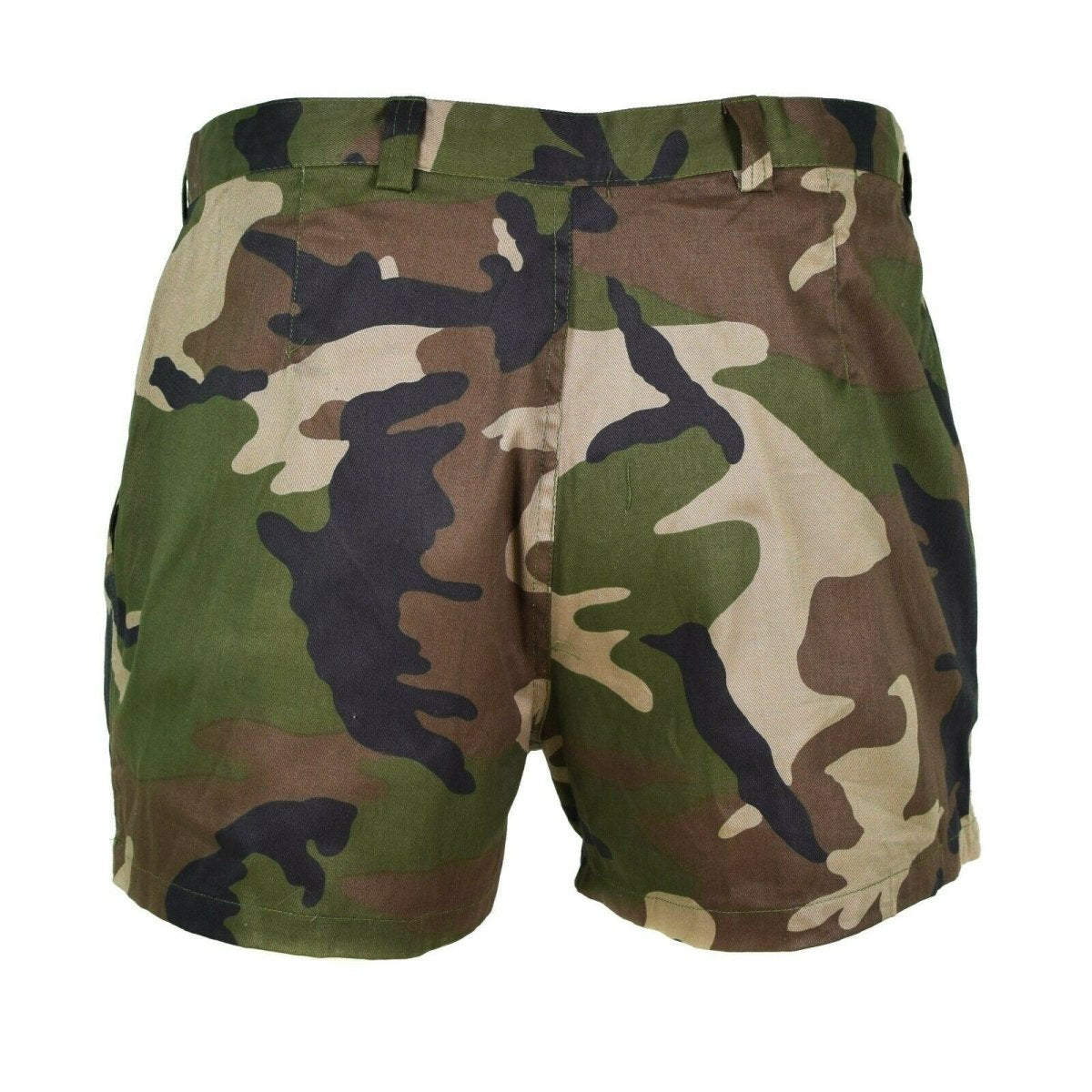 Genuinos pantalones cortos del ejército francés F1 CCE CAMO COMBAT CAMPO BERMUDA BDU NUEVO
