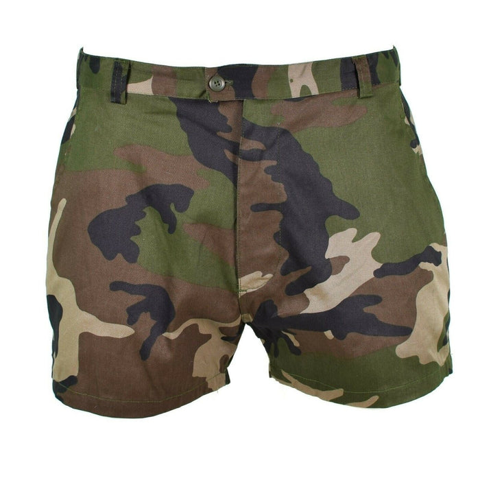 Pantalones cortos genuinos del ejército francés F1 CCE bermuda de campo de combate de camuflaje BDU NUEVO - GoMilitar