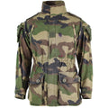 Genú de la chaqueta del ejército francés CCE CAMO Combat Military Parka Sateen Felin T4
