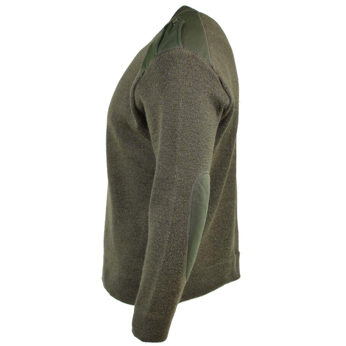 Suéter genuino del ejército francés Olive Commando Militares Militares Reducir Neck New