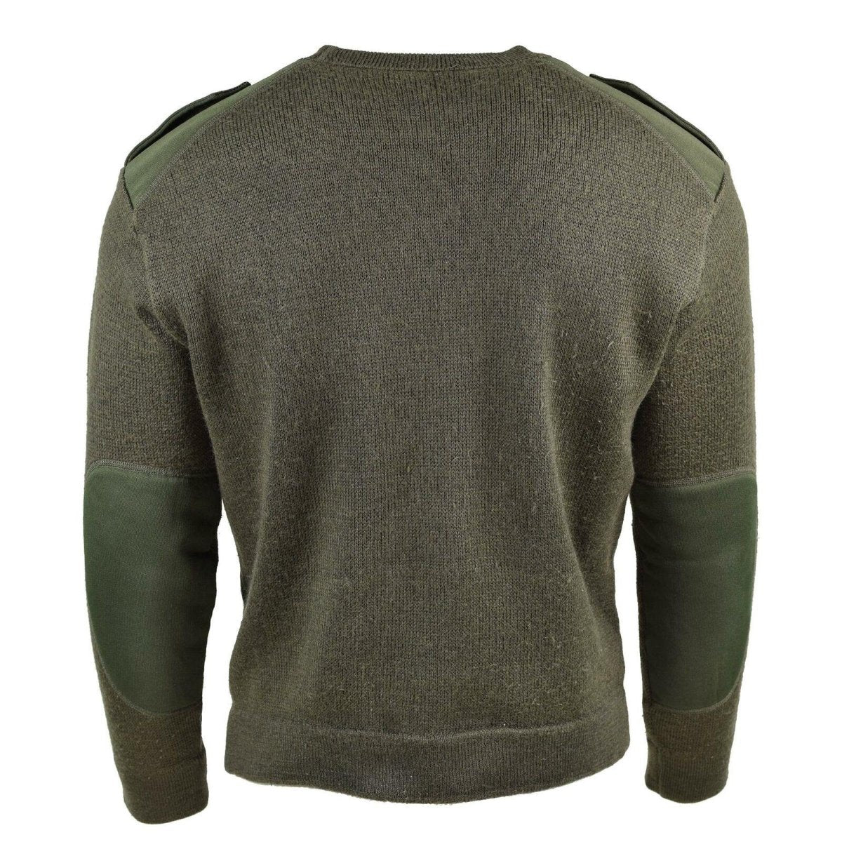 Suéter genuino del ejército francés Olive Commando Militares Militares Reducir Neck New
