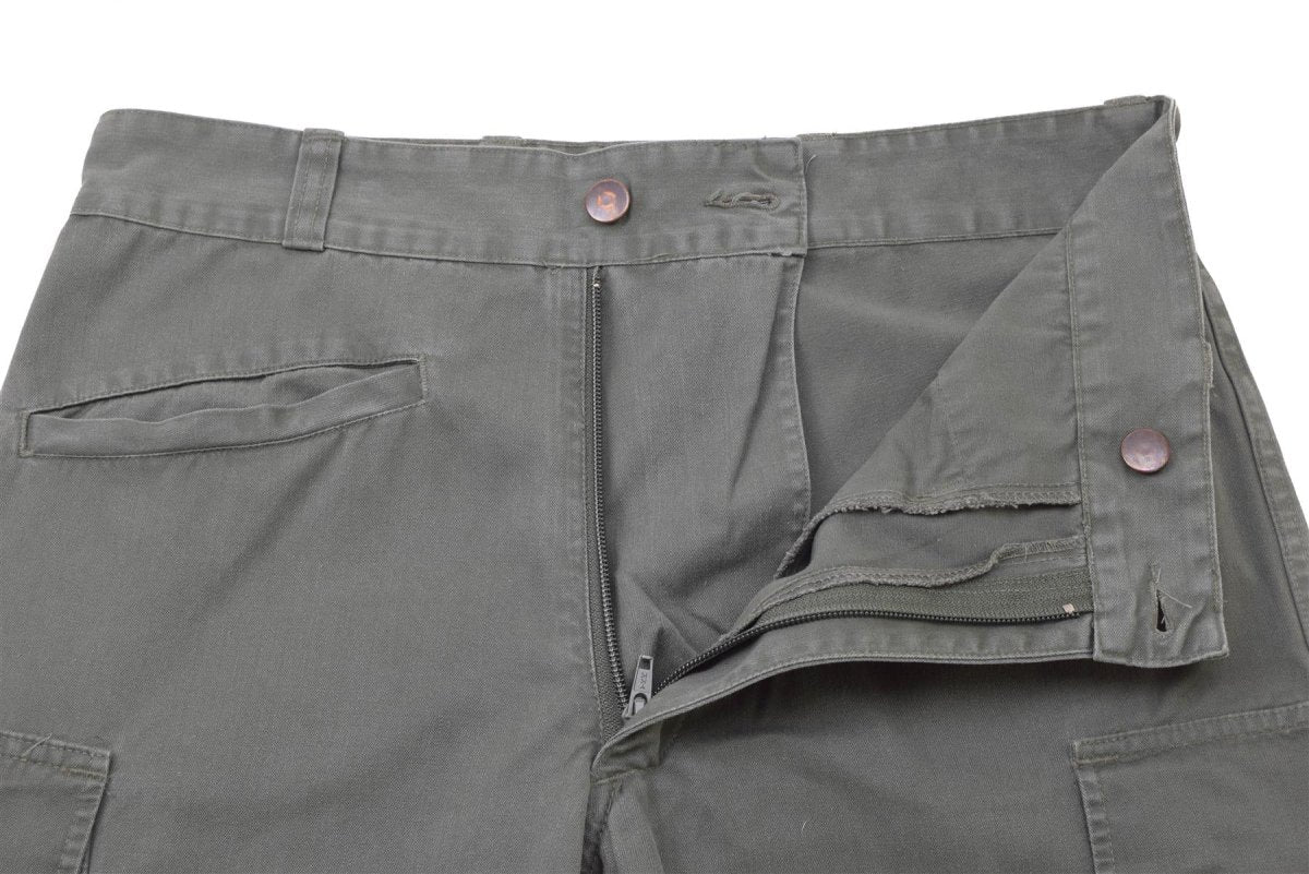 Fuerzas aéreas militares francesas genuinas pantalones de trabajo reforzado gris pantalones de carga