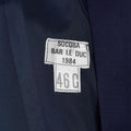 Gabla de jabón del ejército de abrigo militar francés genuino chaqueta azul oscura para mujeres