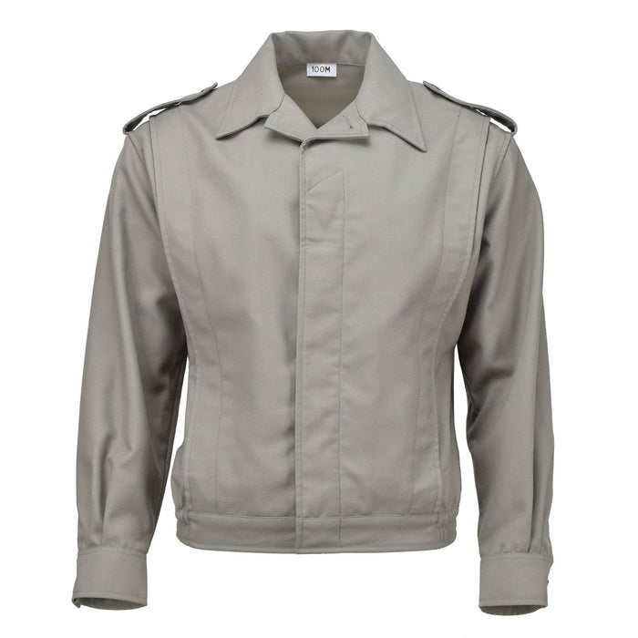 Genuina chaqueta militar francesa blusa ike camisa gris vintage excedente blusa NUEVO - GoMilitar