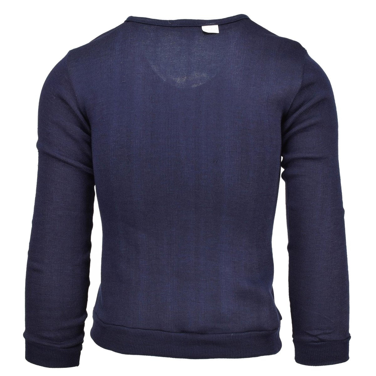 Genuina Escuela Militar francesa Blue Jersey Army Sweinshirt en V.