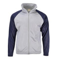 Gerenina de la escuela militar francesa sudadera chaqueta deportiva corriendo caminata gris azul