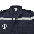Genuino azul marino francés cubierta de marina termostable mono sólido azul oscuro nuevo