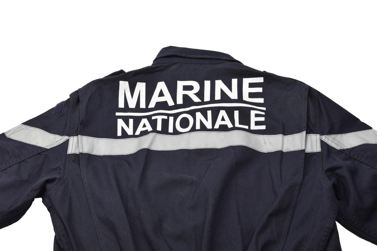 Genuino azul marino francés cubierta de marina termostable mono sólido azul oscuro nuevo