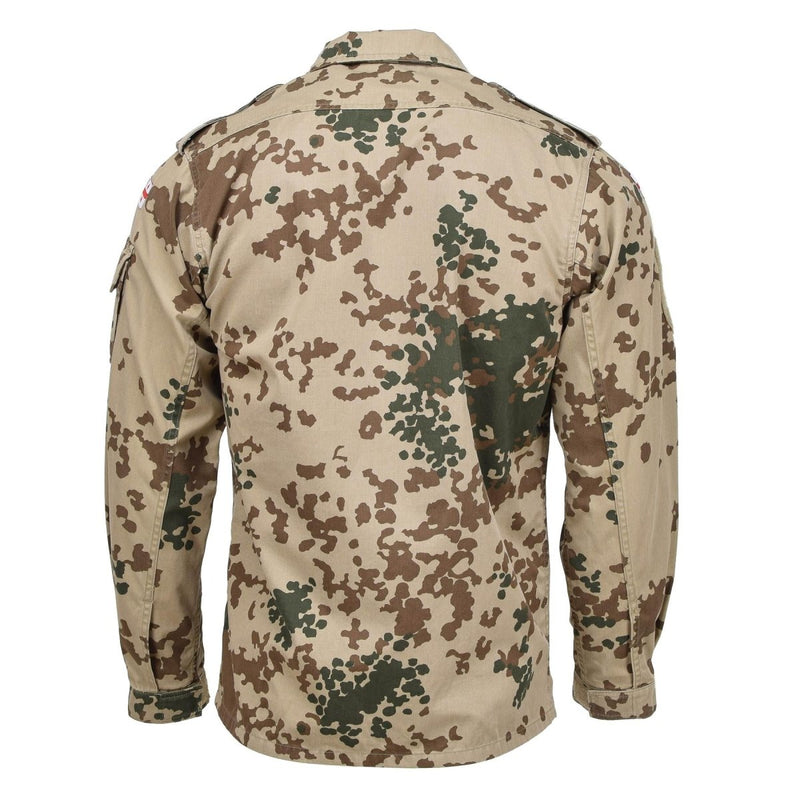 Back view of Genuine Georgian Army field blouse in Tropentarn camouflage designed for tactical and outdoor use