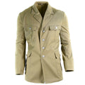 Genno de vestimenta del ejército alemán genuino desértico uniforme formal de color caqui militar