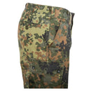 Genuine German army issue flecktarn camouflage combat pants with multiple secure pockets and durable fabric