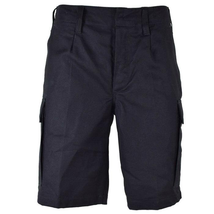 Genuinos pantalones cortos MOLESKIN del ejército alemán Verano cargo duradero Negro para hombres NUEVO - GoMilitar