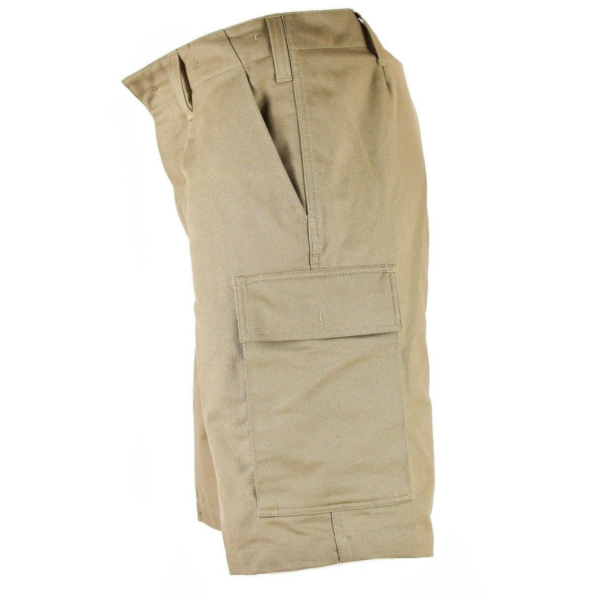 Ejército alemán genuino emitido pantalones cortos de piel de moles de carga duradera verano caqui beige nuevo