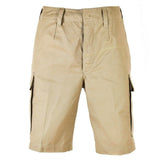 Ejército alemán genuino emitido pantalones cortos de piel de moles de carga duradera verano caqui beige nuevo