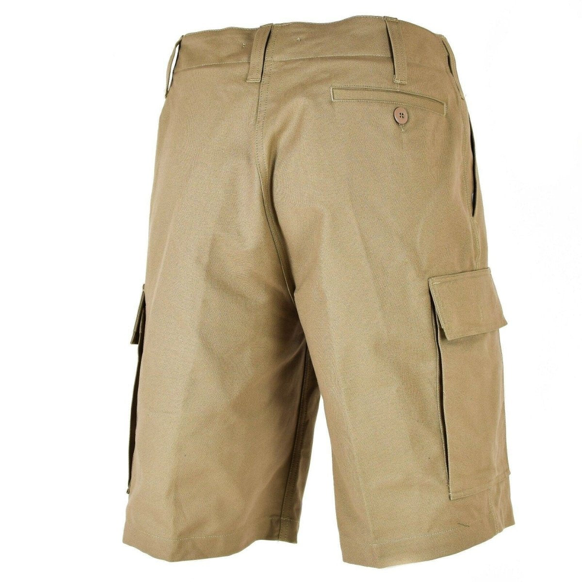 Ejército alemán genuino emitido pantalones cortos de piel de moles de carga duradera verano caqui beige nuevo