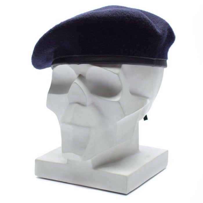 Genuino ejército alemán Marines sombrero de boina azul oscuro comando militar gorra azul marino lana - GoMilitar