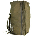 Bolsa de saco de saco de mar del ejército alemán genuino W correas de hombro mochila de oliva grande