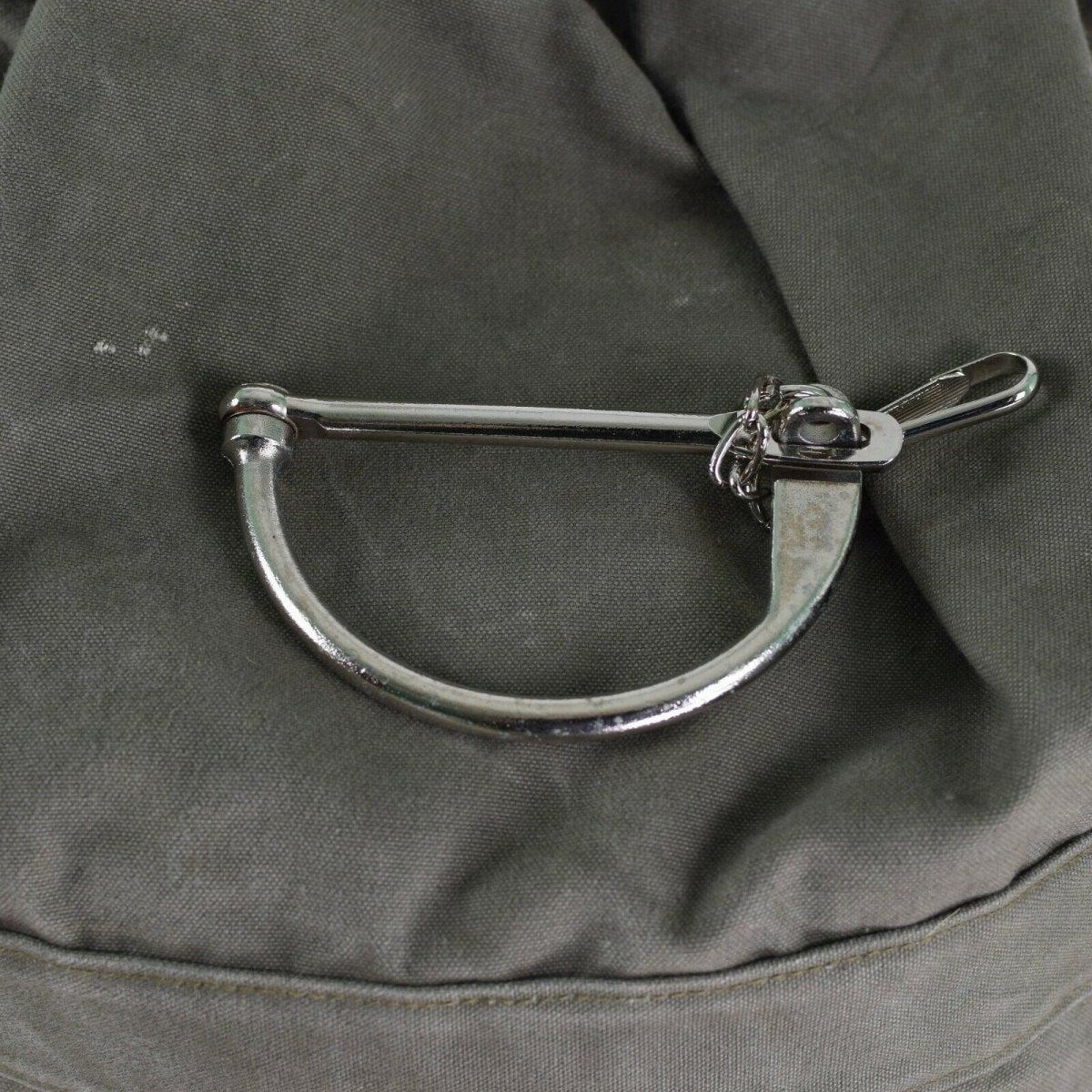 Genuino bolso de lona del ejército alemán del ejército w correas de hombro