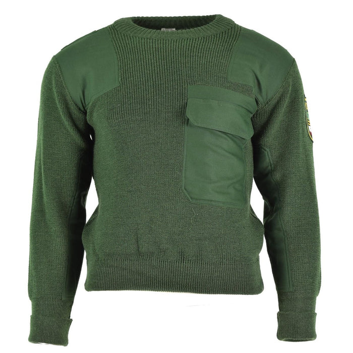 Suéter genuino de las tropas del ejército alemán jersey verde jersey militar BDU jersey NUEVO - GoMilitar