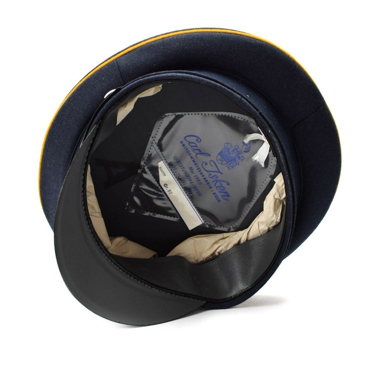 Cape de visera del ejército alemán genuino. Fuerzas aéreas Militares de pico de pico de pico Luftware nuevo