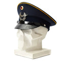 Cape de visera del ejército alemán genuino. Fuerzas aéreas Militares de pico de pico de pico Luftware nuevo