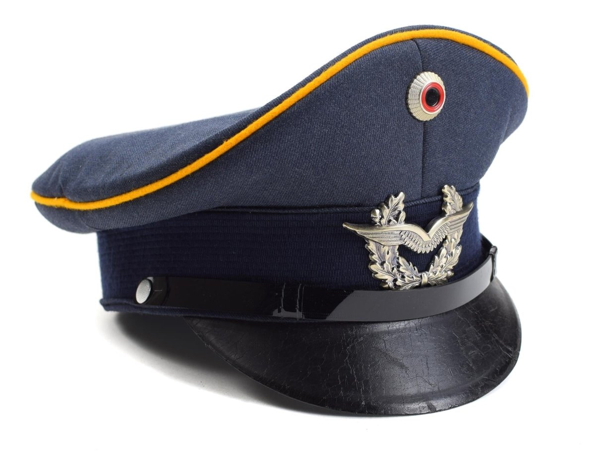 Cape de visera del ejército alemán genuino. Fuerzas aéreas Militares de pico de pico de pico Luftware nuevo