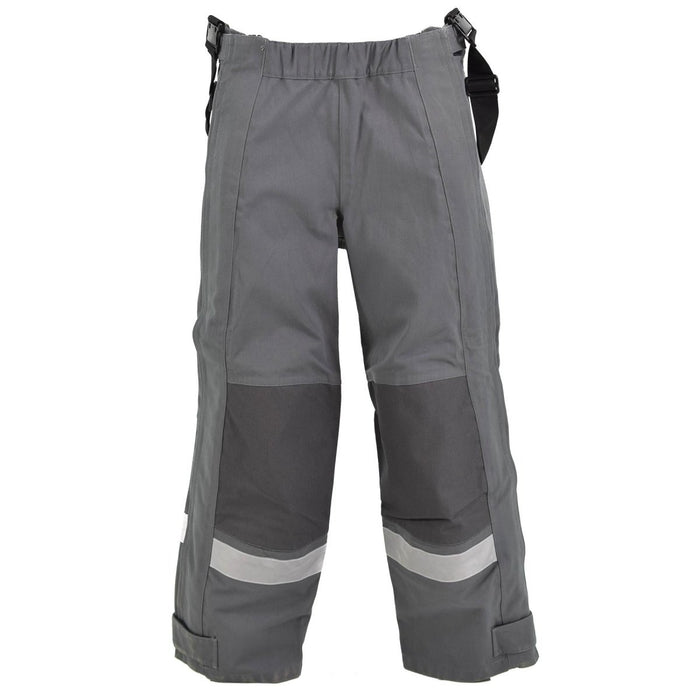 Pantalón de protección gris alemán genuino, peto y tirantes de aramida resistentes al calor - GoMilitar