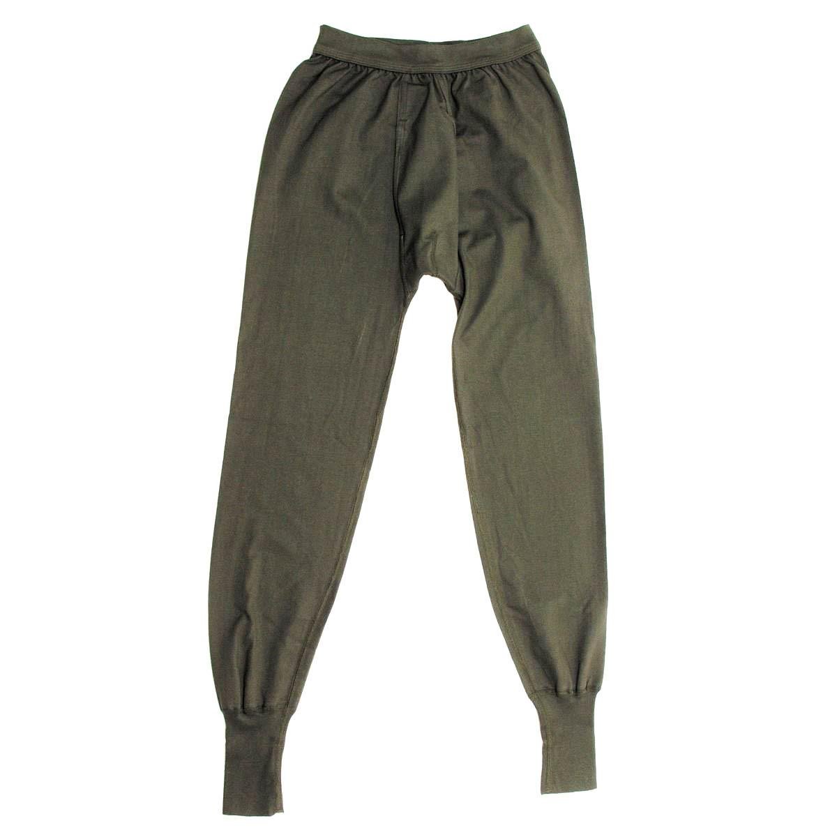 Genuino alemán militares y calzones térmicos de invierno Pantalones de algodón de invierno de oliva nuevo