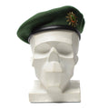 Genuina Policía Alemana de la boina verde Bout Wool con chicada de metal Insignia NUEVA