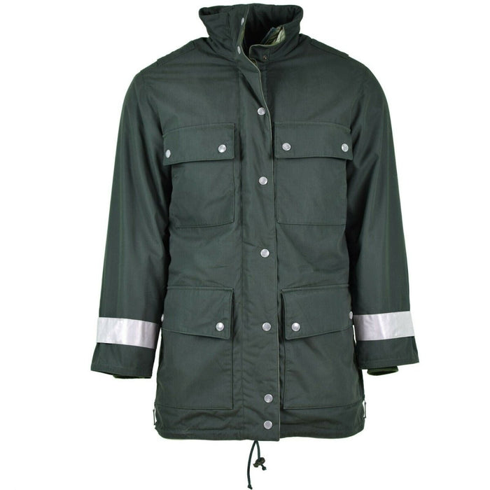 Genuine German police jacket GoreTex green waterproof BGS parka Border Guard - GoMilitar
