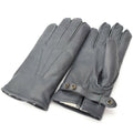 Guantes de cuero de policía alemanes genuinos patrulla lana gris forrada 100% invierno cálido nuevo