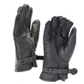 Guantes de cuero de policía alemanes genuinos patrulla lana gris forrada 100% invierno cálido nuevo