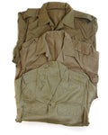 Camisa del ejército griego genuino fatiga Stock Dead Chino Chino Caki Jacket Military NUEVO
