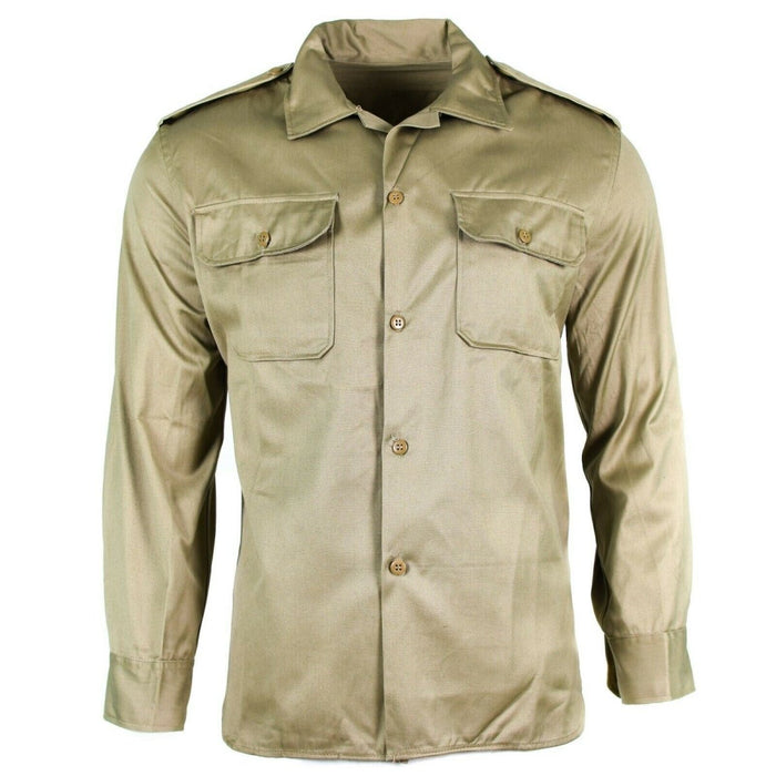Camisa militar griega genuina fatiga stock muerto chino chaqueta militar caqui NUEVO - GoMilitar
