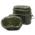 Kit de desorden del ejército húngaro genuino. Pot de bolos militar de aluminio set 2pcs