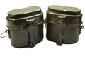 Kit de desorden del ejército húngaro genuino. Pot de bolos militar de aluminio set 2pcs